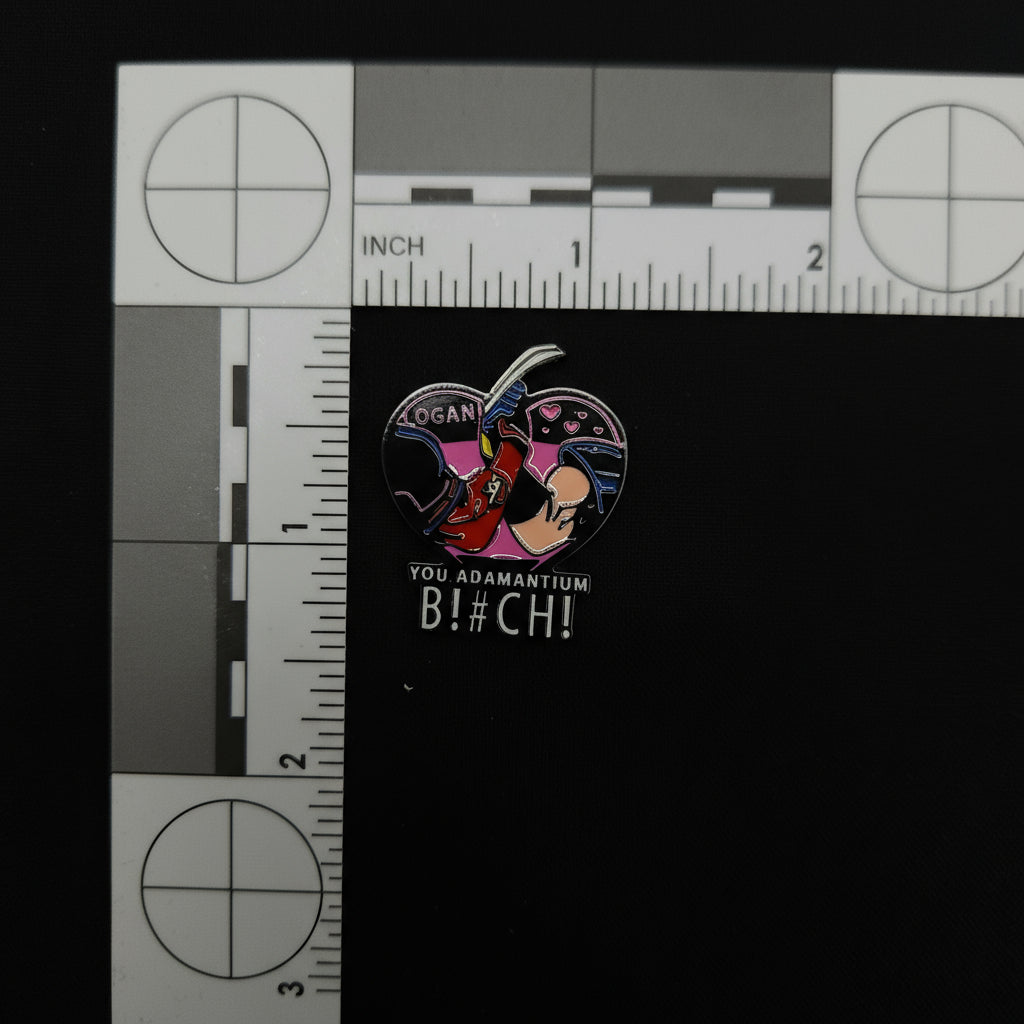Marvel Wolverine & Deadpool Adamantium B*tch Pin