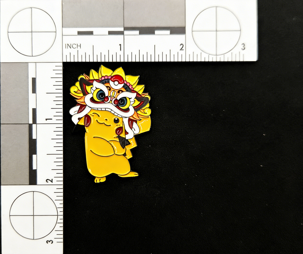 Pokemon Pikachu with Dragon Head Dress Pins