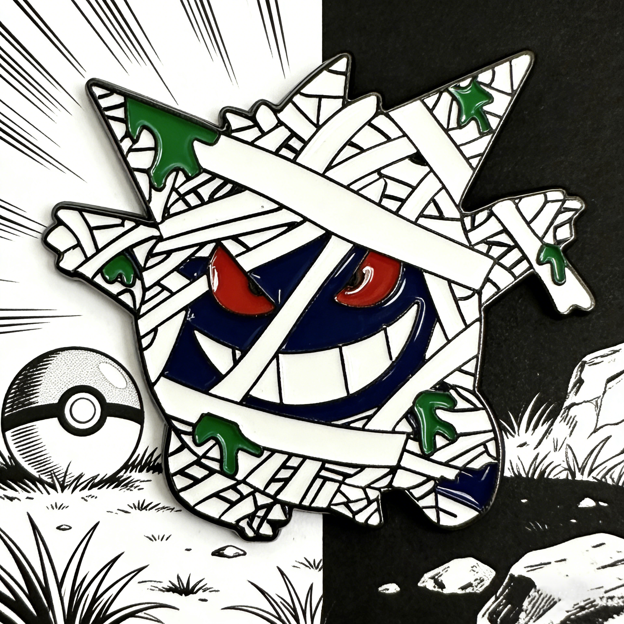 Pokemon Mummy Gengar Pin