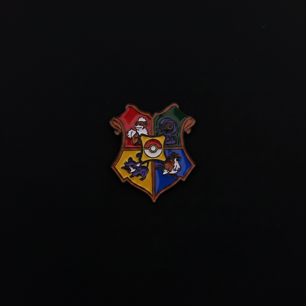 Harry Potter / Pokemon Crest Pin