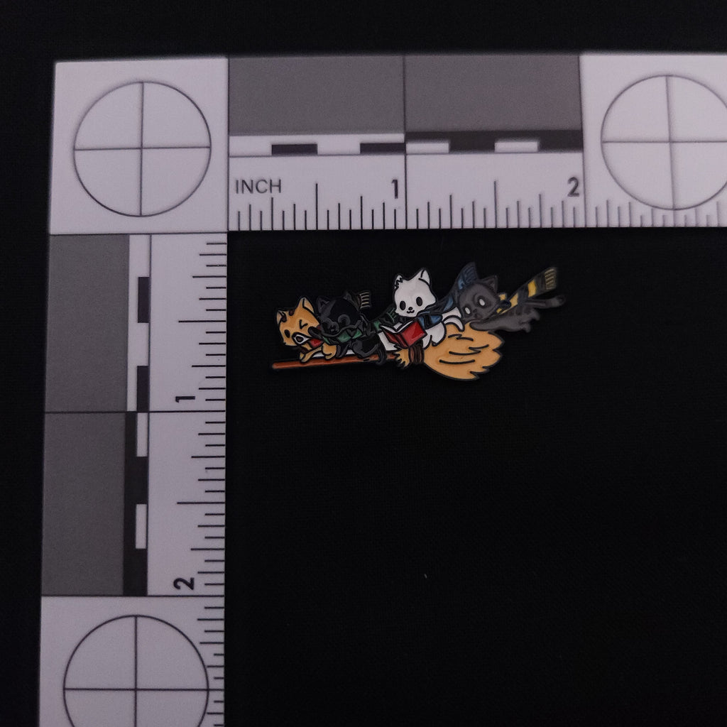 Harry Potter Kittens on Broomstick Pin