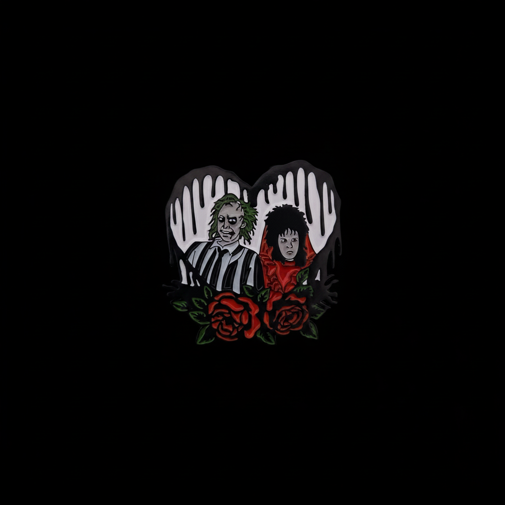 Horror Heart Pins
