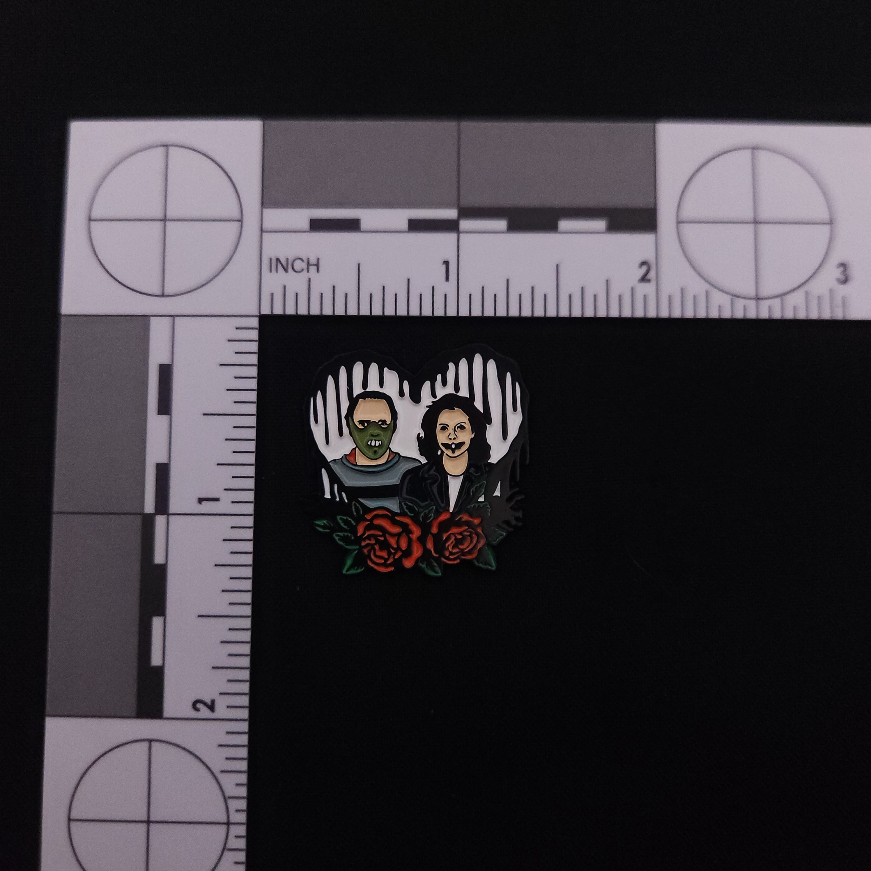 Horror Heart Pins
