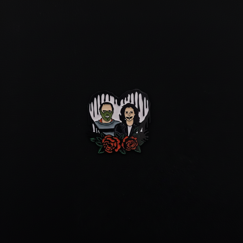 Horror Heart Pins