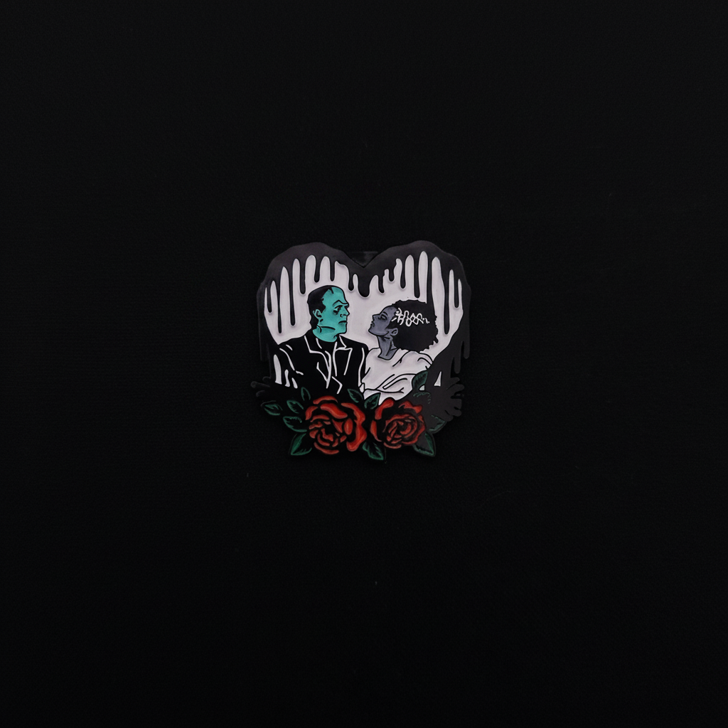Horror Heart Pins