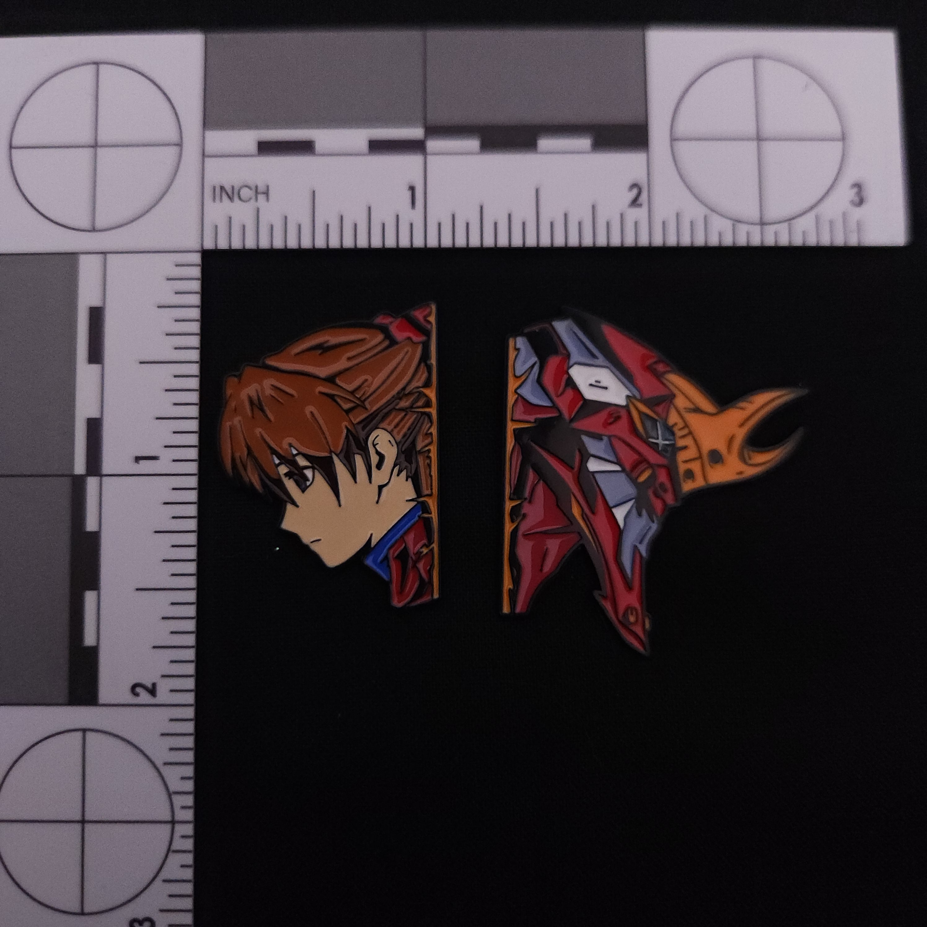 Neon Genesis Evangelion Asuka / EVA-02 Pin Set