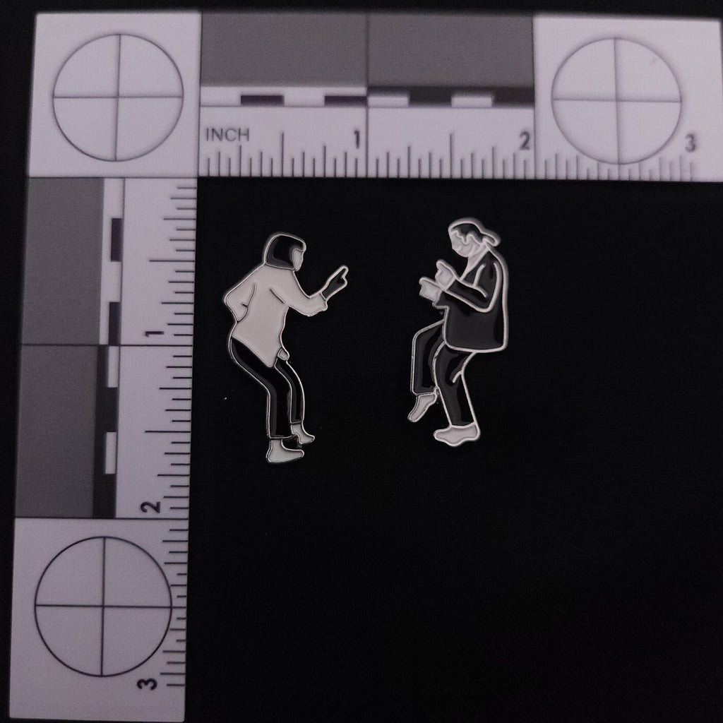 Pulp Fiction Mia and Vincent Dance Pin Set