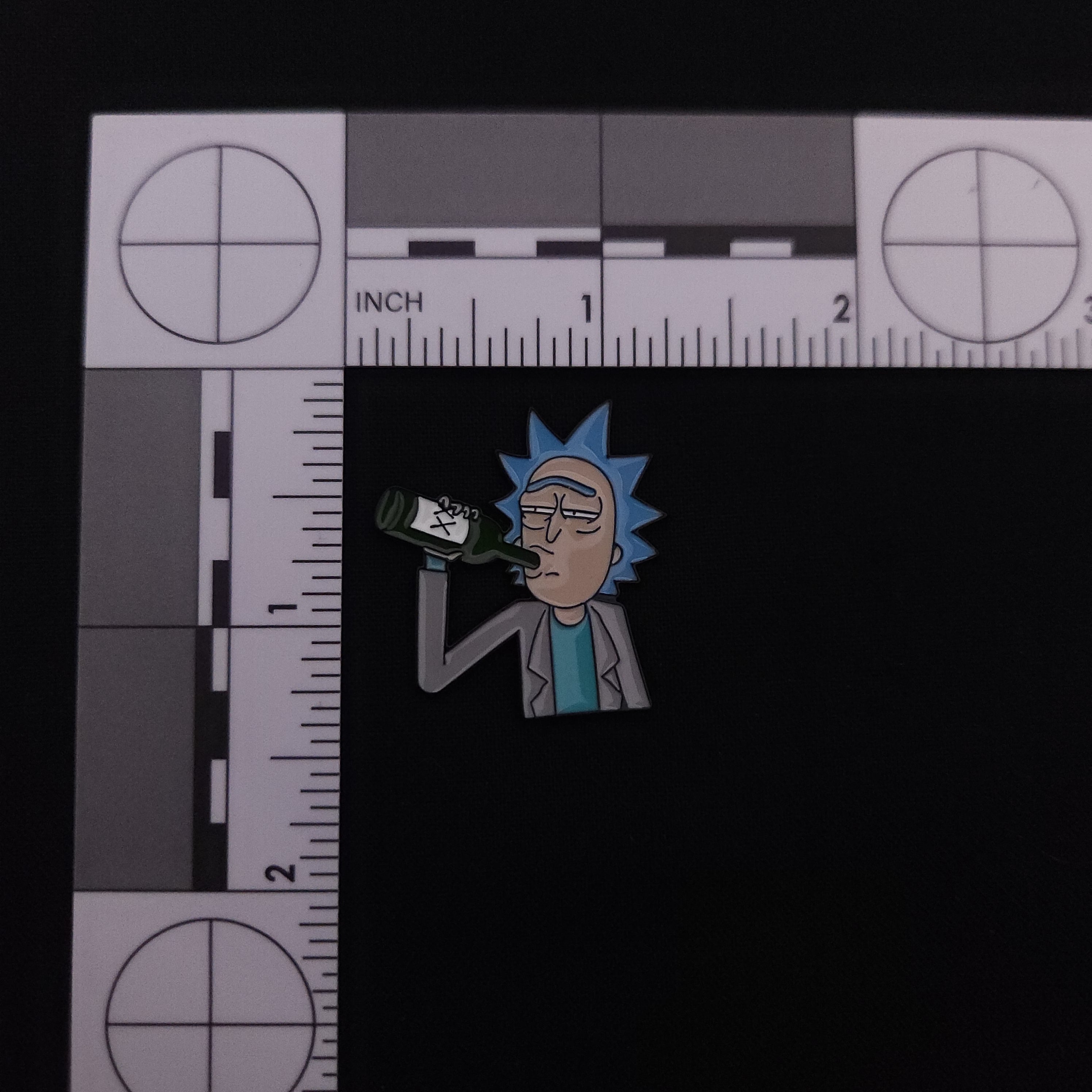 Rick and Morty Drinking Rick Pin