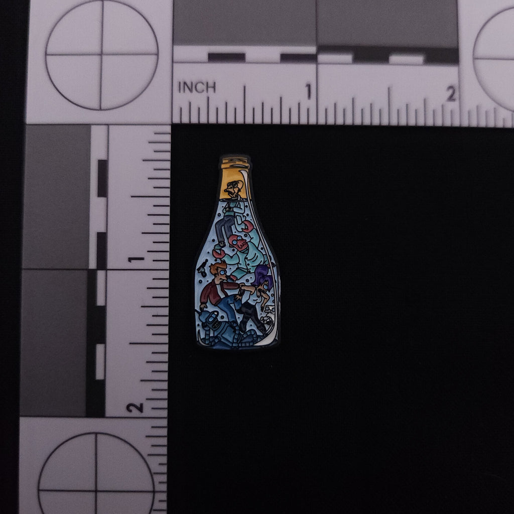 Futurama in a Bottle Pin