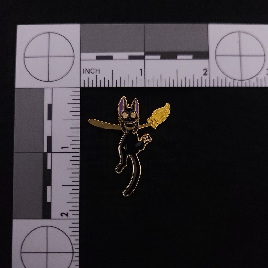 Studio Ghibli Kiki's Delivery Service Jiji on Broom Pin