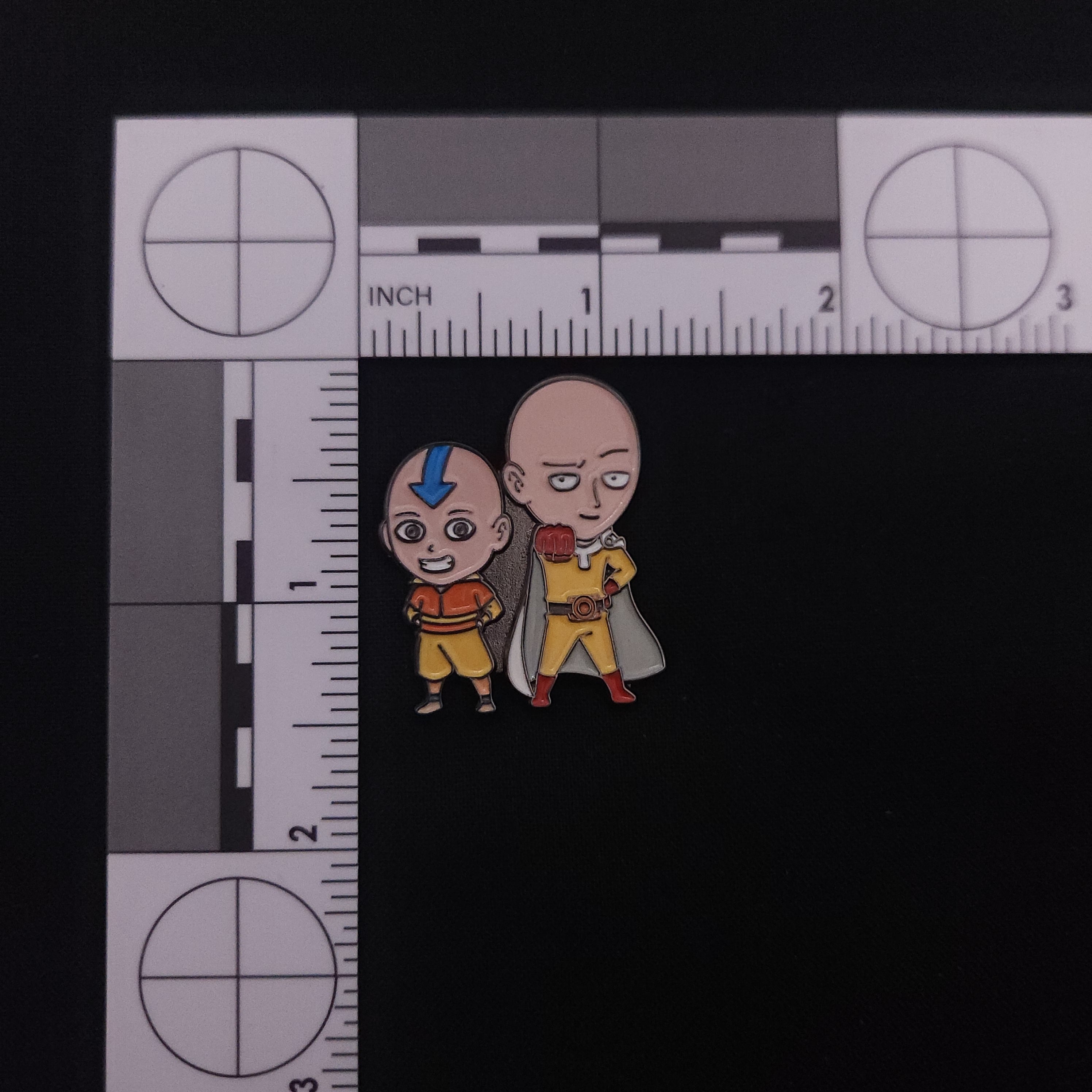Avatar / One Punch Man Bald Buddies Pin