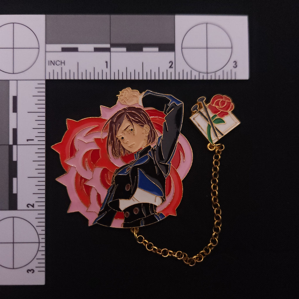 Jujutsu Kaisen Character Pins with Chain