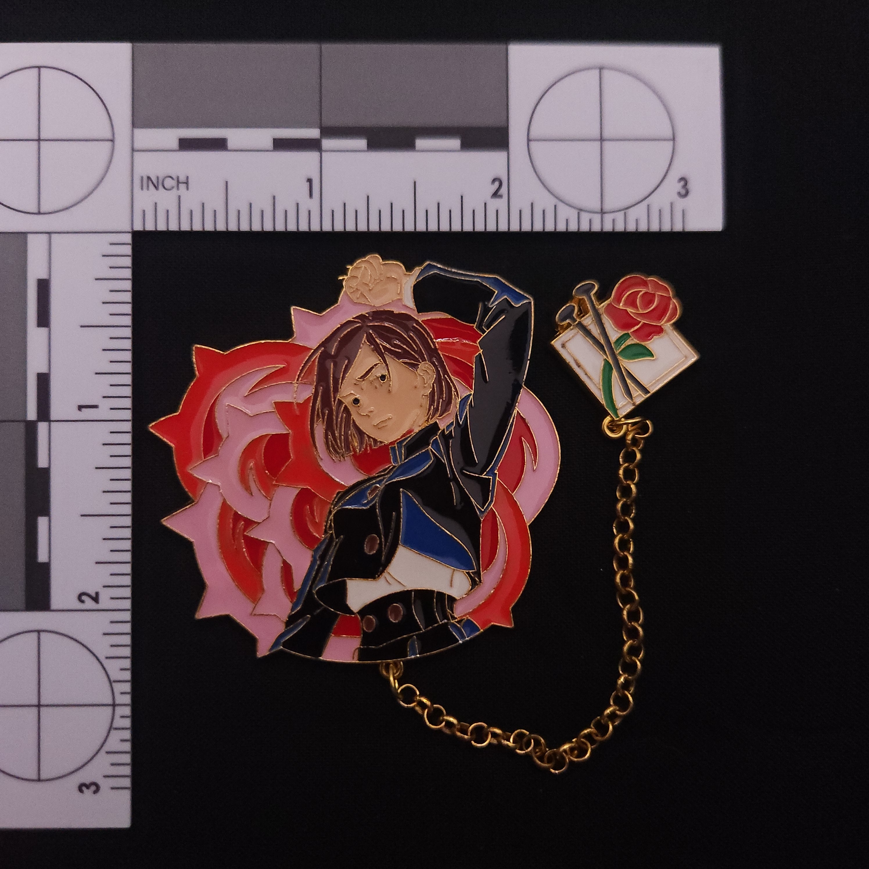 Jujutsu Kaisen Character Pins with Chain