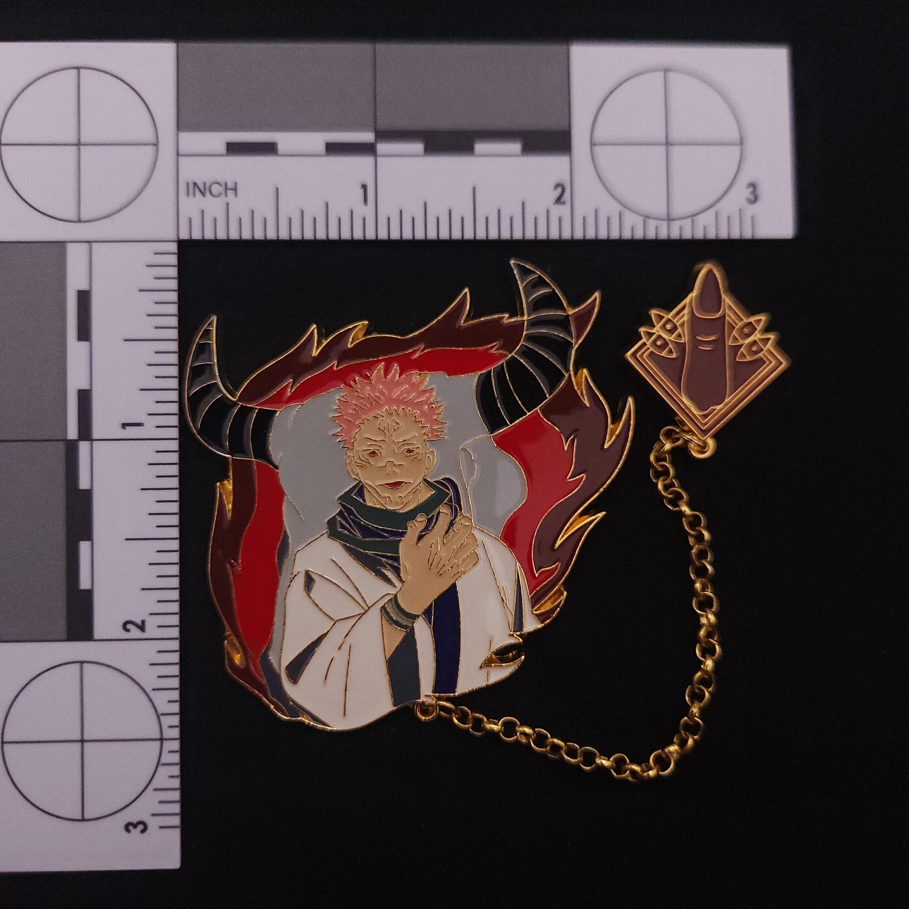 Jujutsu Kaisen Character Pins with Chain