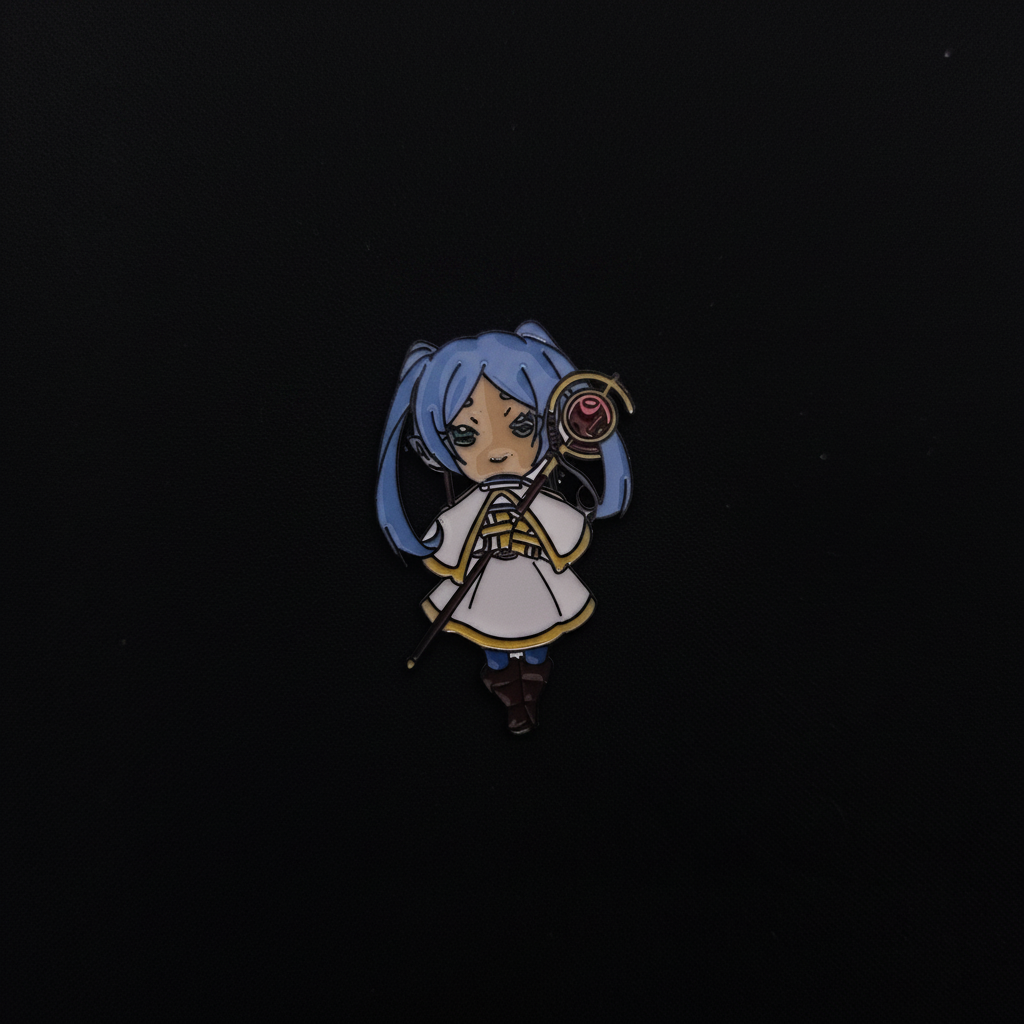 Frieren Chibi Frieren with Staff Pin