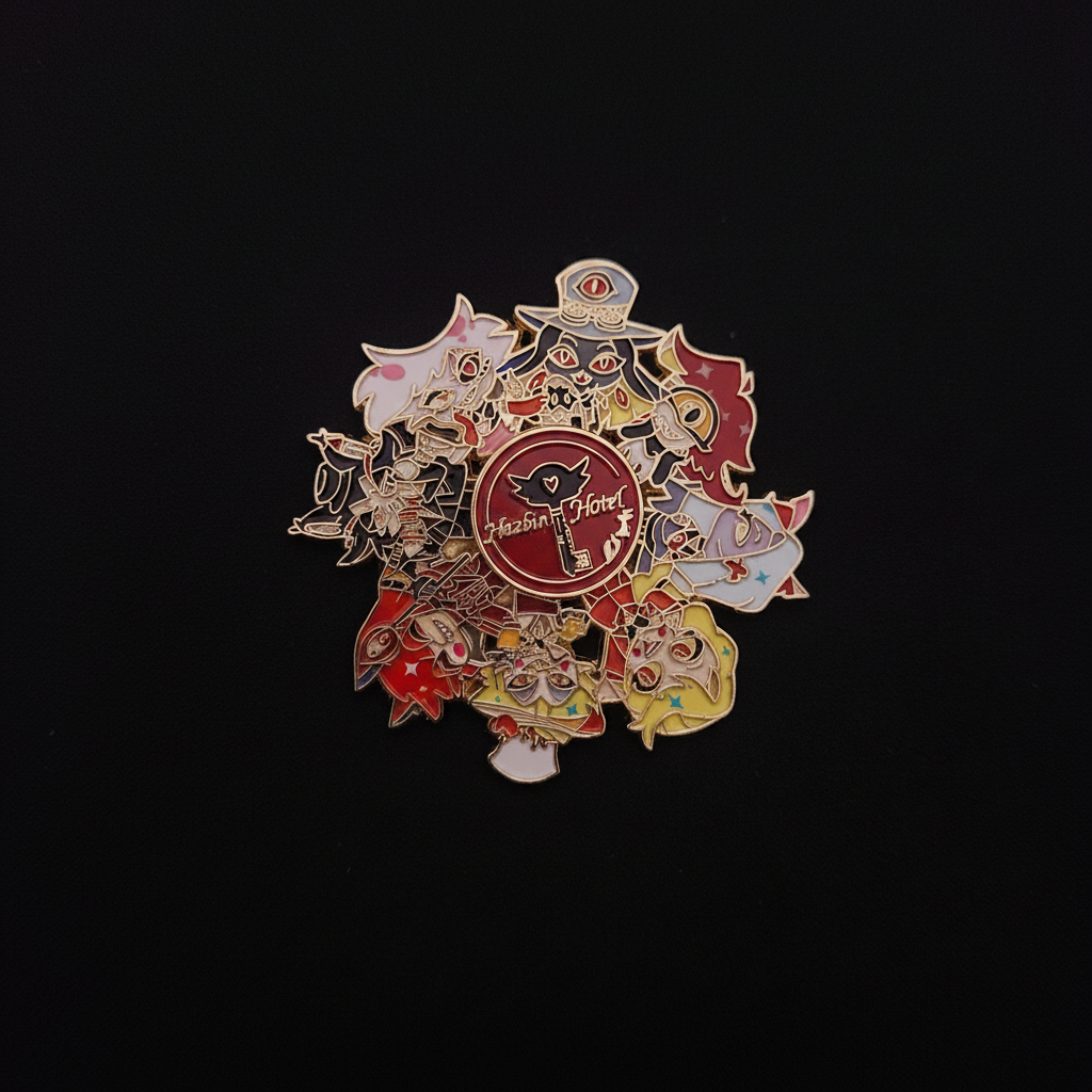 Hazbin Hotel Characters Badge Pin