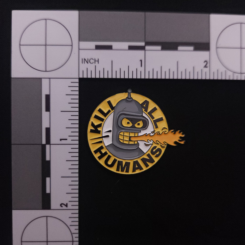 Futurama Bender Kill All Humans Pin