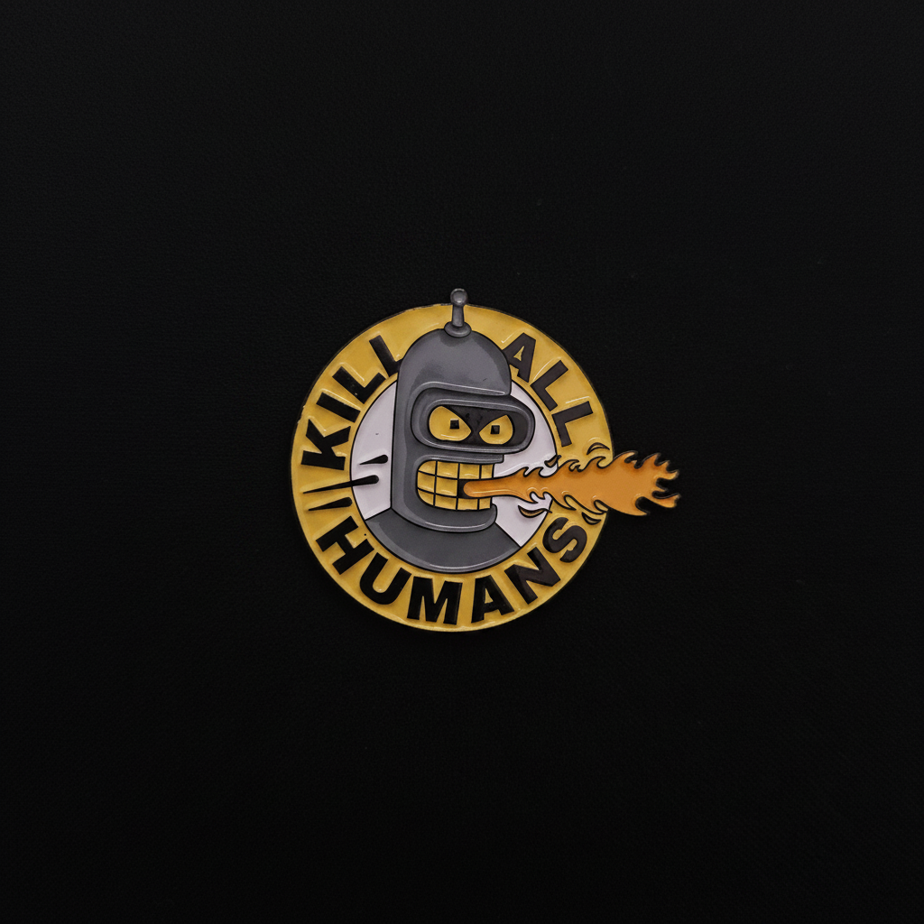 Futurama Bender Kill All Humans Pin