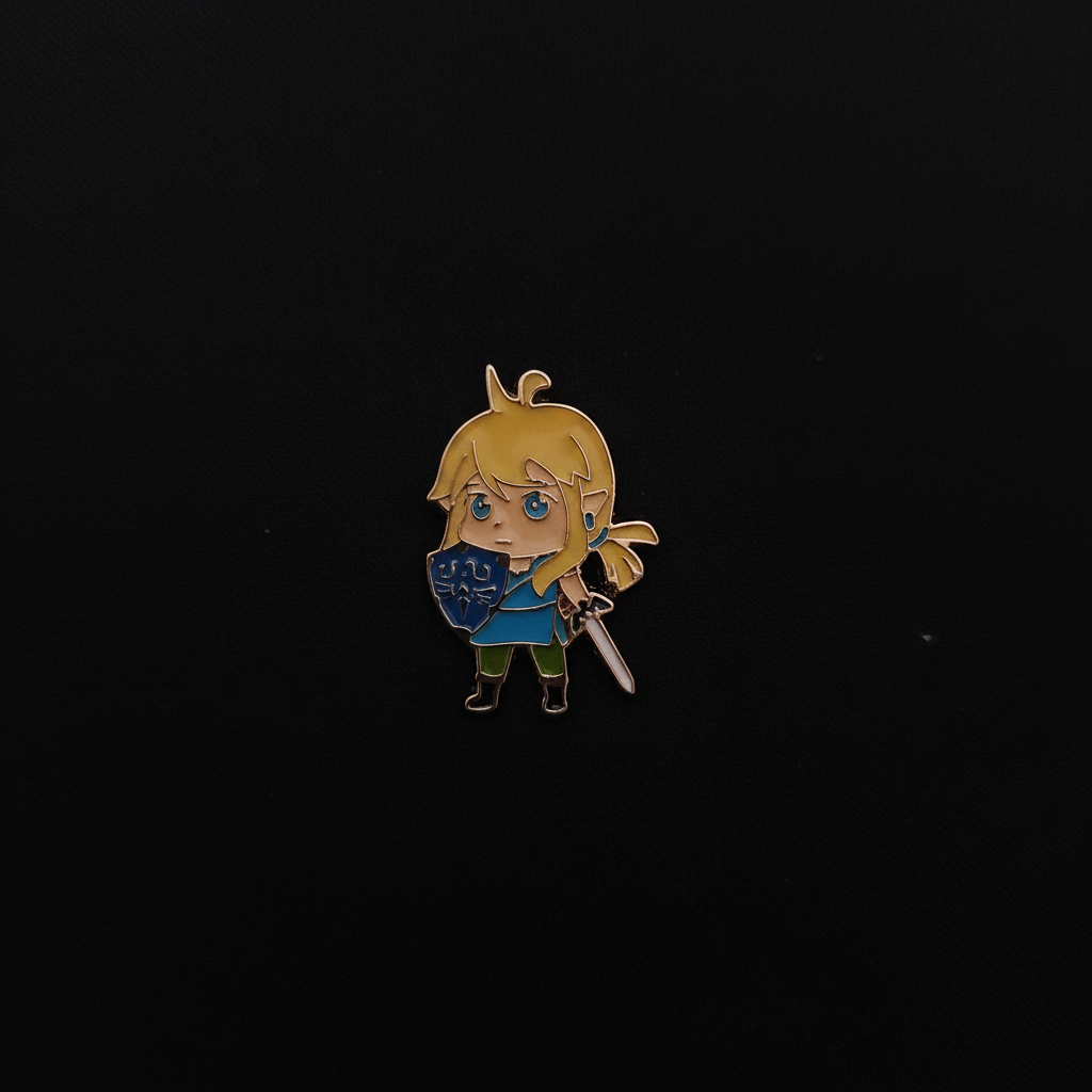 The Legend of Zelda Link and Shield Pin