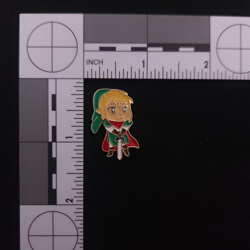 The Legend of Zelda Link standing with Sword Pin