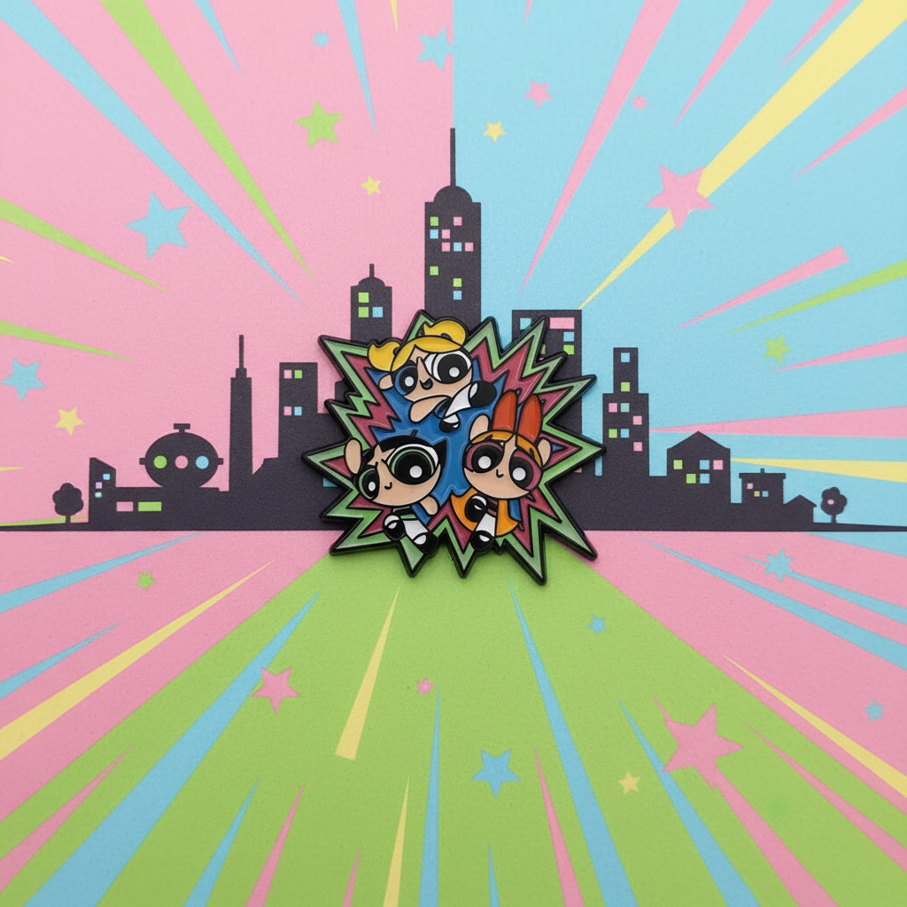 Powerpuff Girls Action Pin