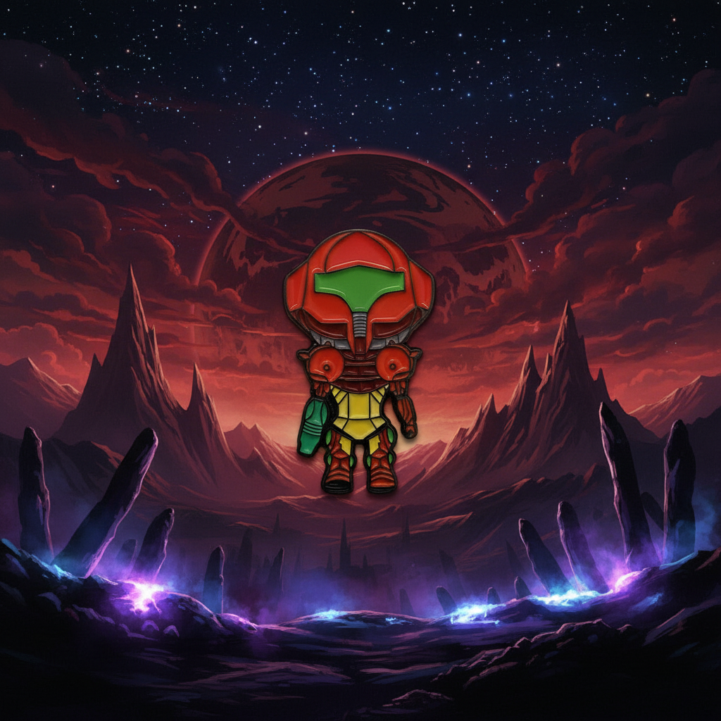 Metroid Samus Pin