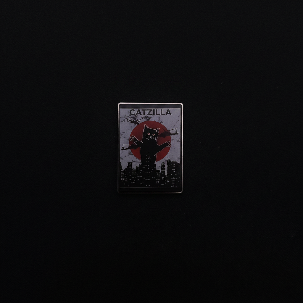 Cats Catzilla Pin