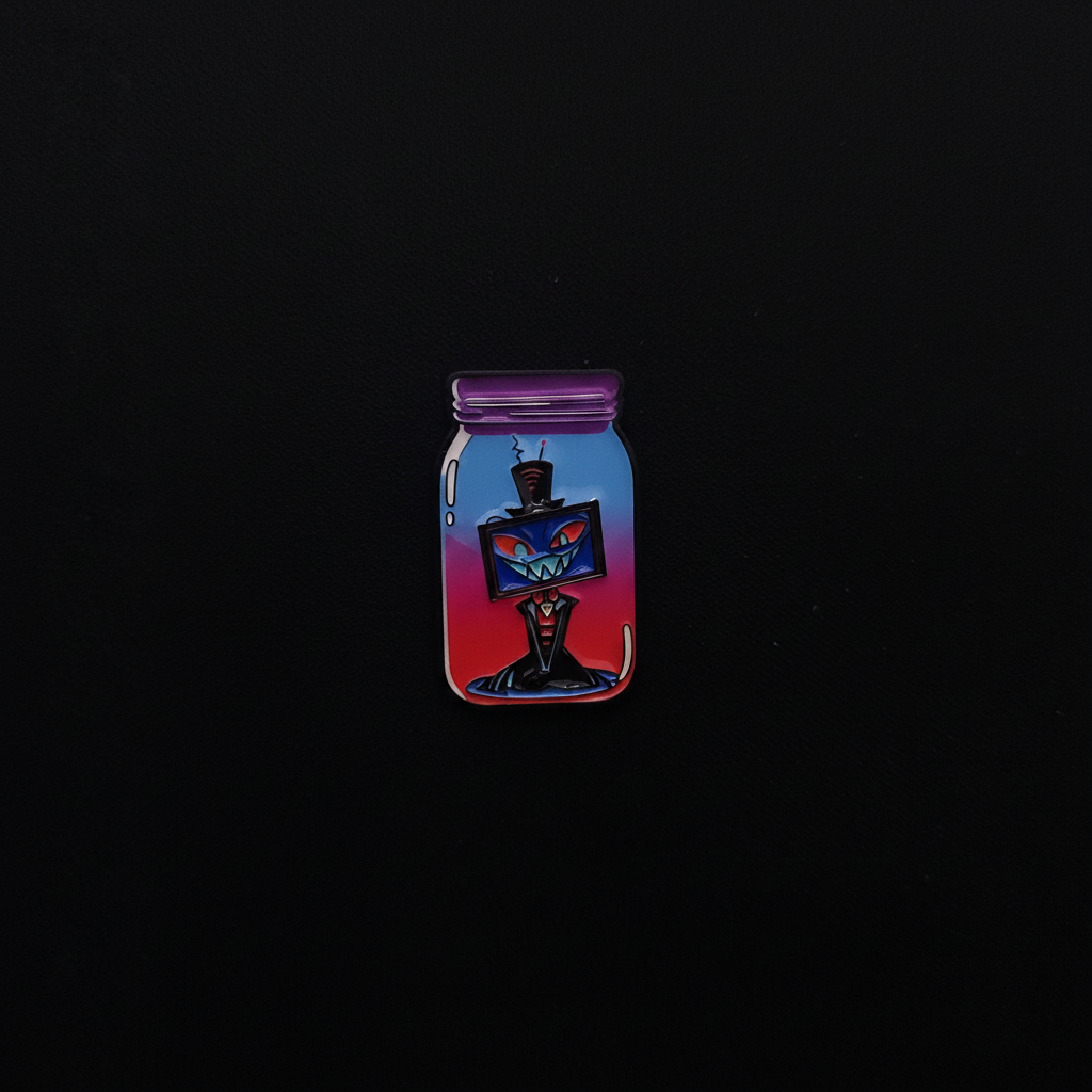 Hazbin Hotel in a Jar Pins