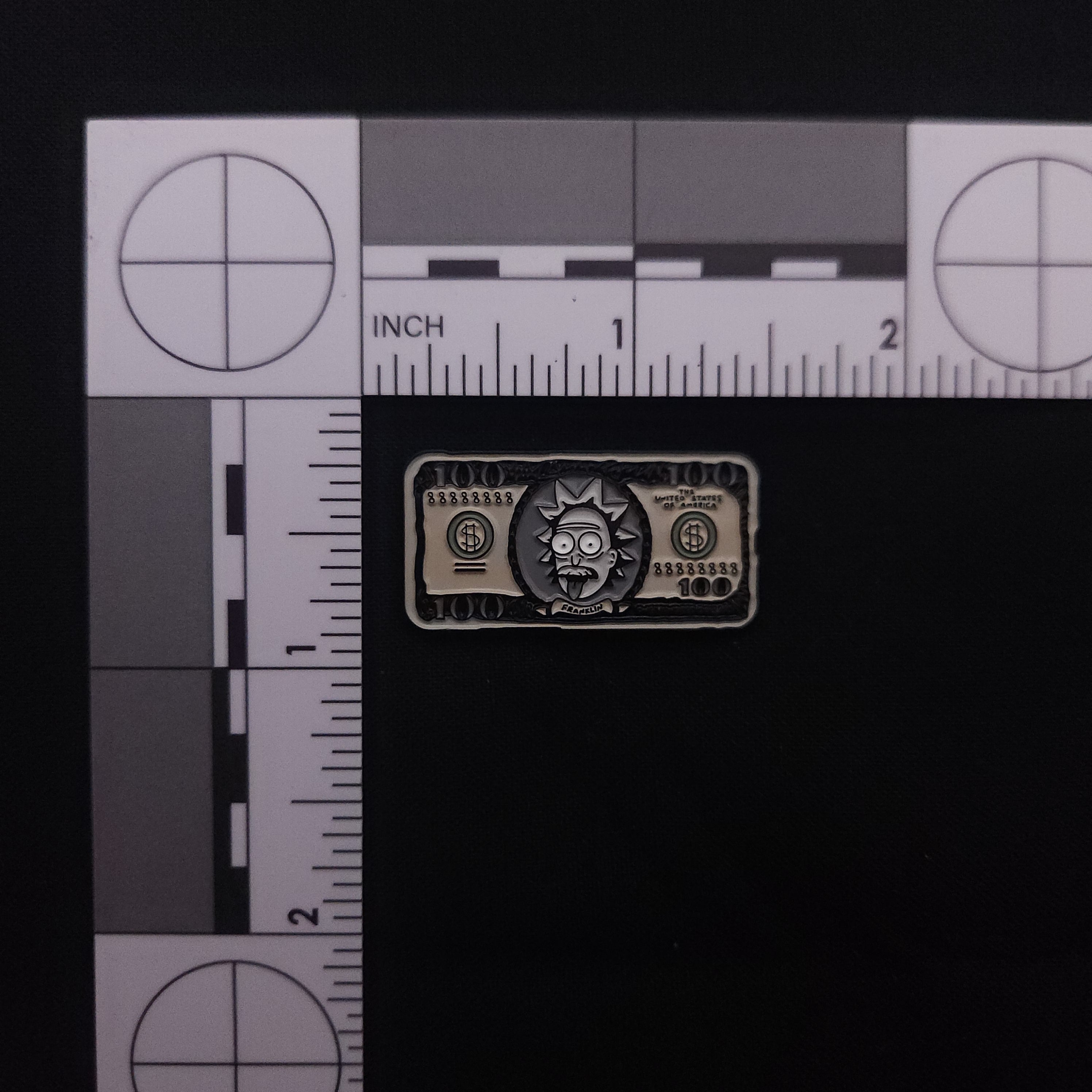 Rick and Morty Rick $100 Bill Pin
