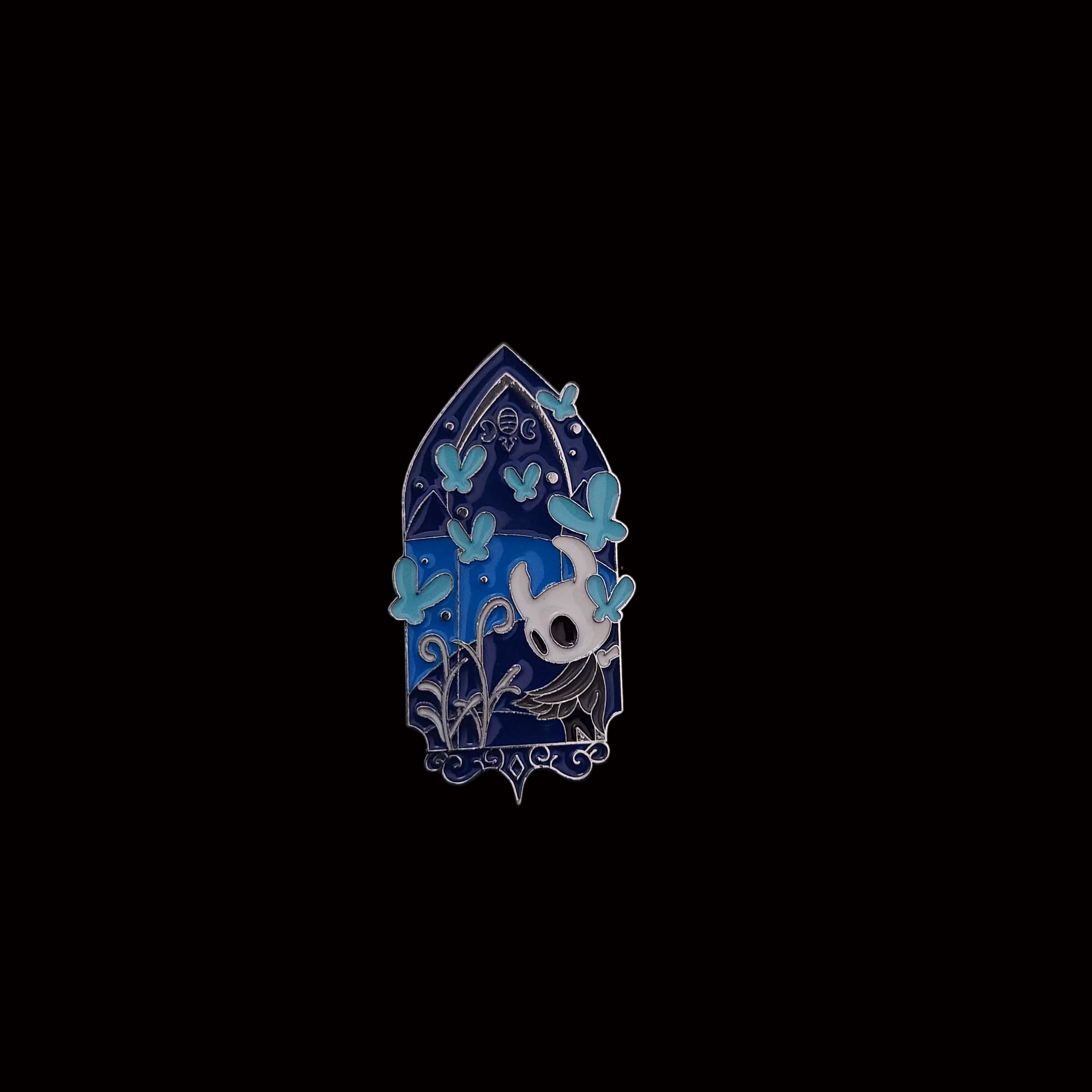 Hollow Knight Blue Butterflies Pin
