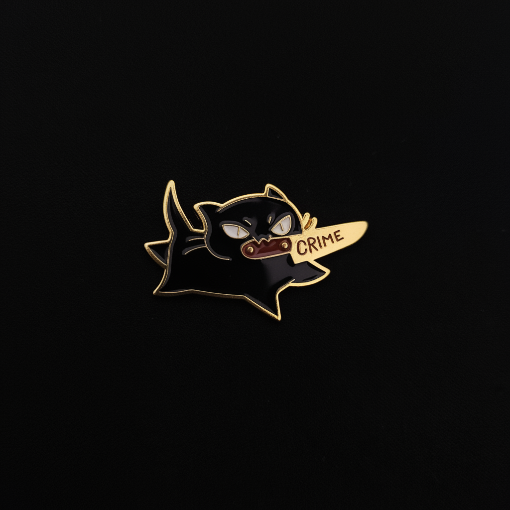 Cats Cat Crime Pin