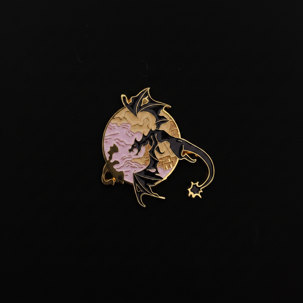 Black Dragon Pin