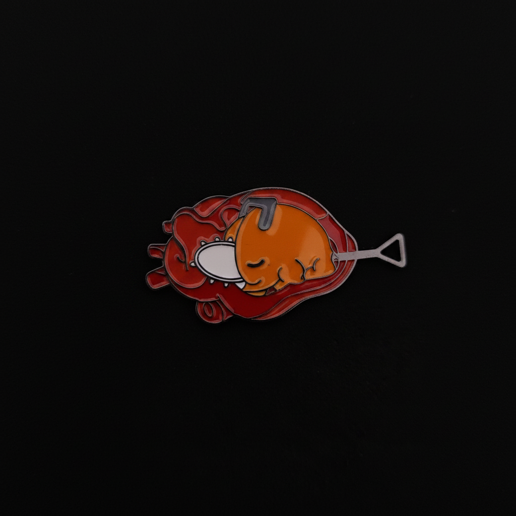 Chainsaw Man Pochita Heart Pin