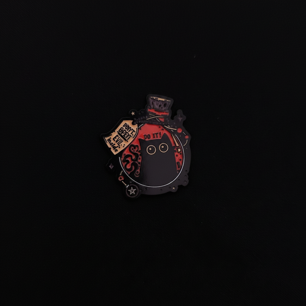 Cats Evil Cat Pin