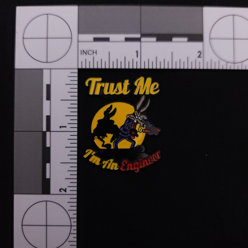 Engineer Wiley Coyote Pin