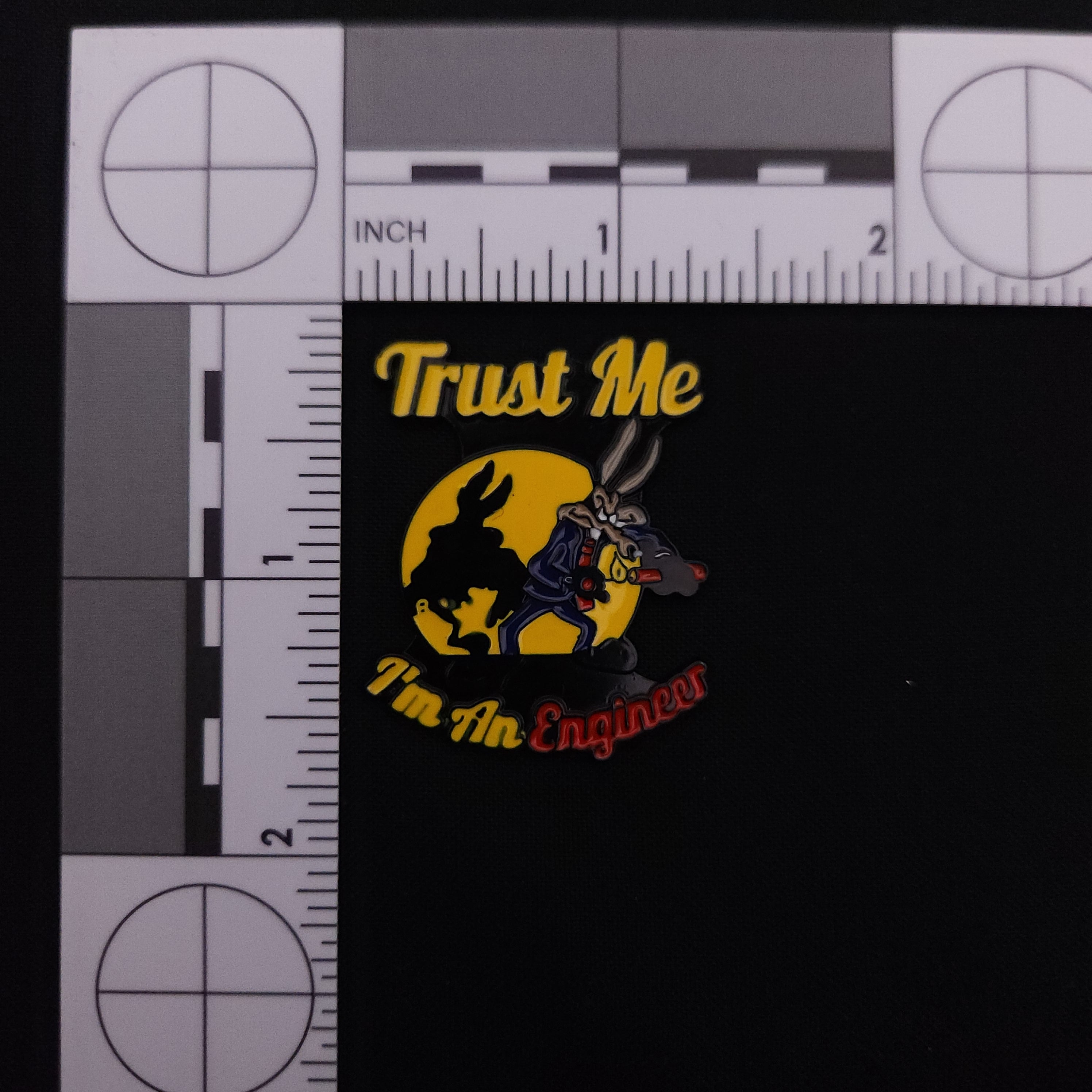 Engineer Wiley Coyote Pin