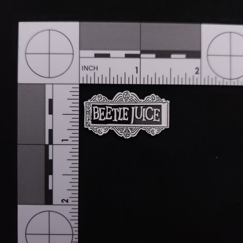 Beetlejuice Title Pin