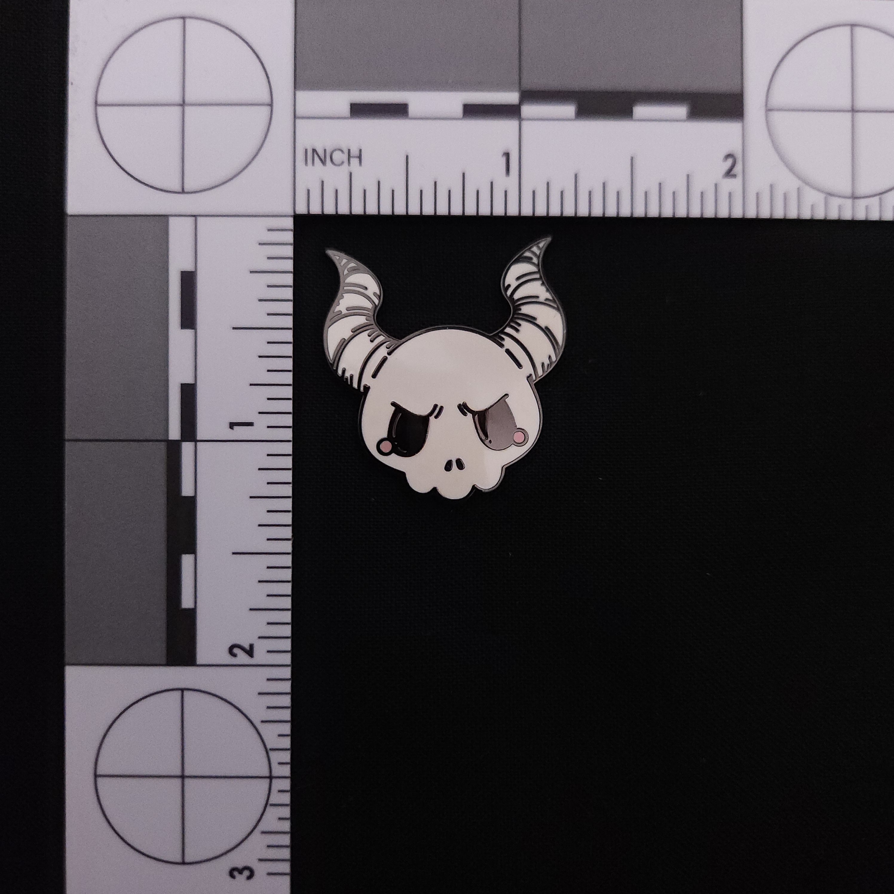 Horned Skull Pin