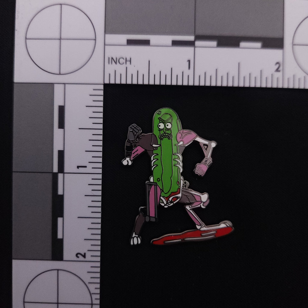 Rick and Morty Pickle Rick Action Pin