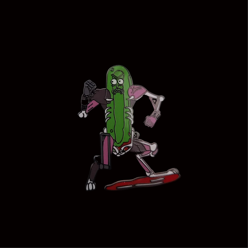 Rick and Morty Pickle Rick Action Pin