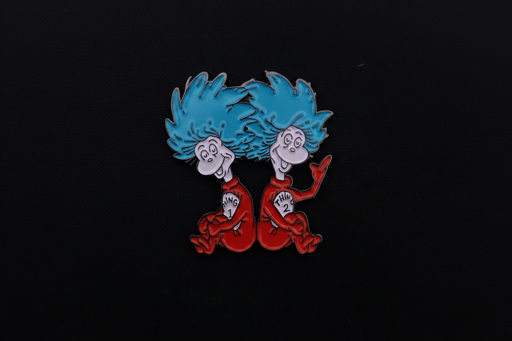 Dr Seuss Thing 1 and Thing 2 Pin