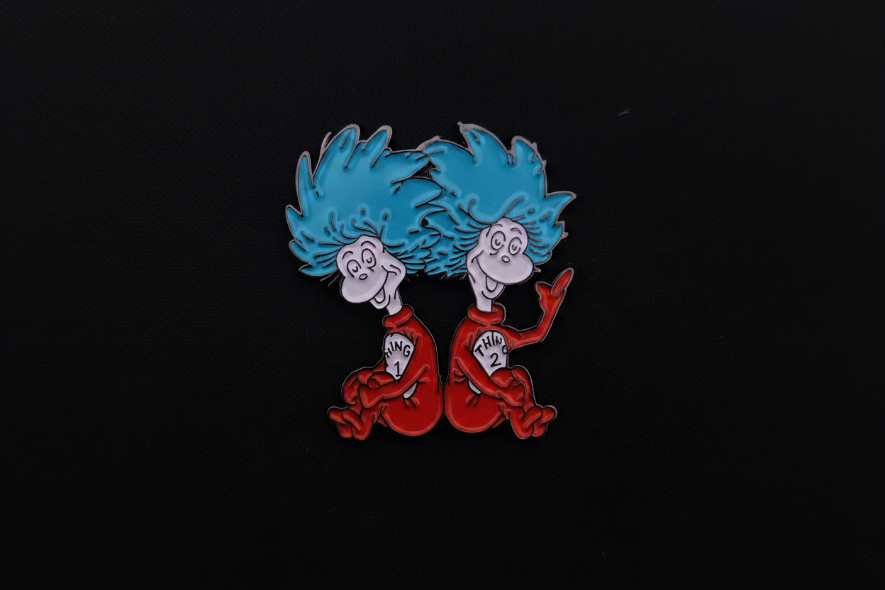Dr Seuss Thing 1 and Thing 2 Pin