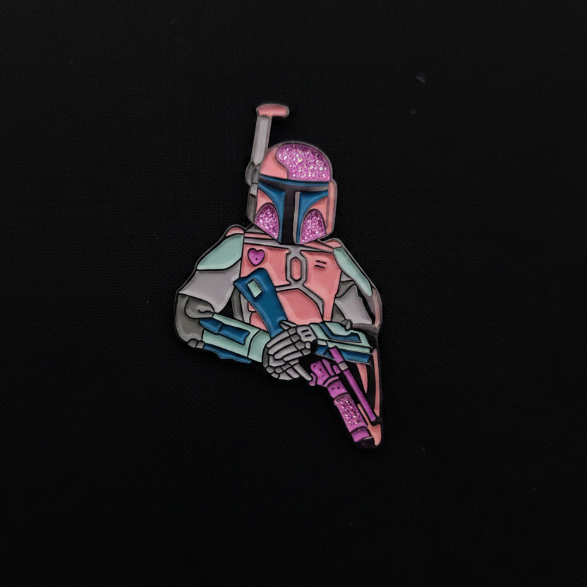 Star Wars Pink Mandolorian Pin