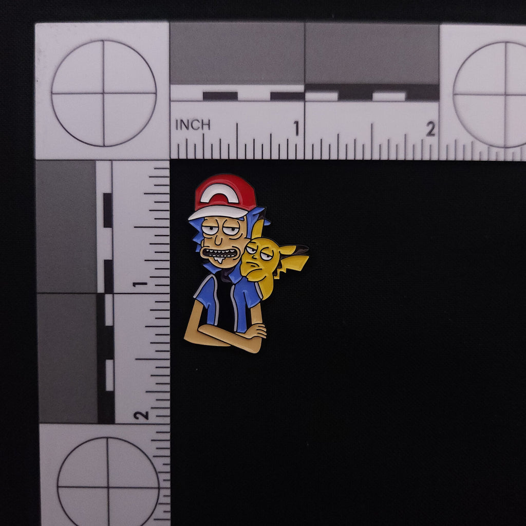Rick and Morty Pokemon Trainer Pin