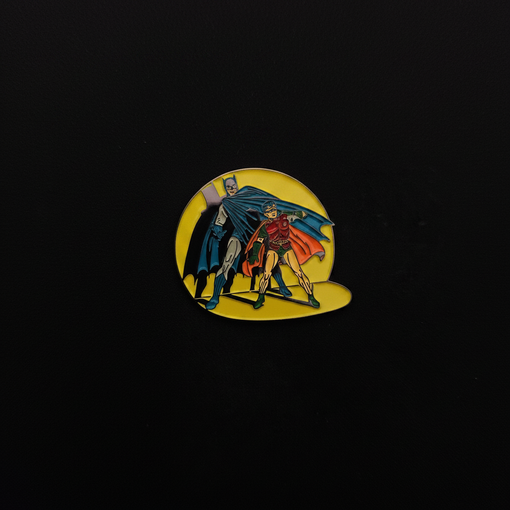 DC Comics Batman and Robin Spotlight Pin