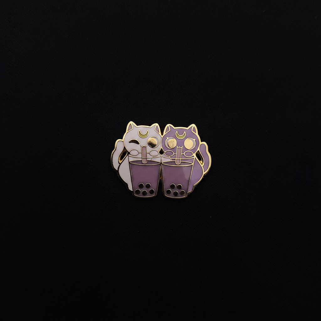 Sailor Moon Luna and Artemis Pin