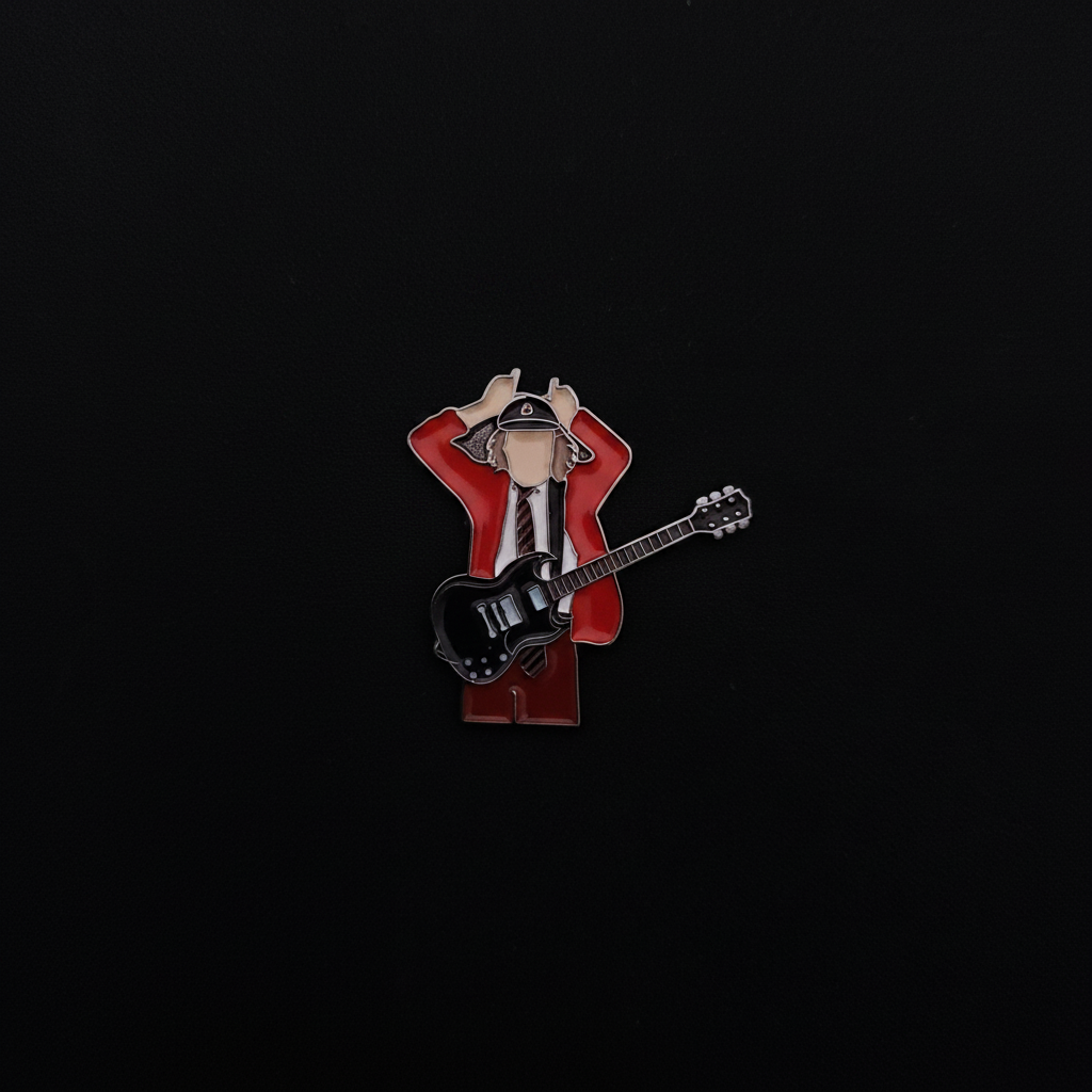 Bands Angus Young AC/DC Pin