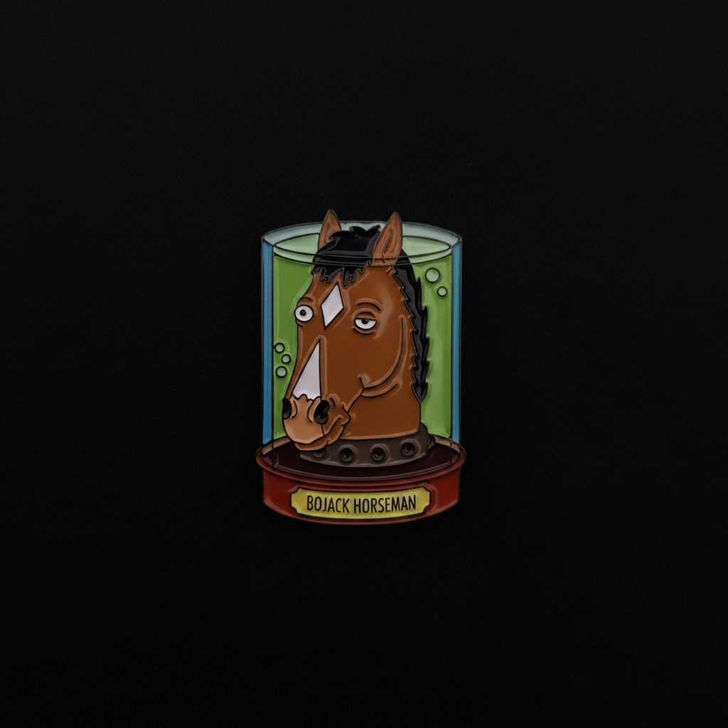 BoJack Horseman Head in Jar Pin