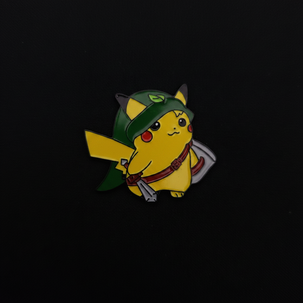 Pokemon Pikachu in Link Costume Pin