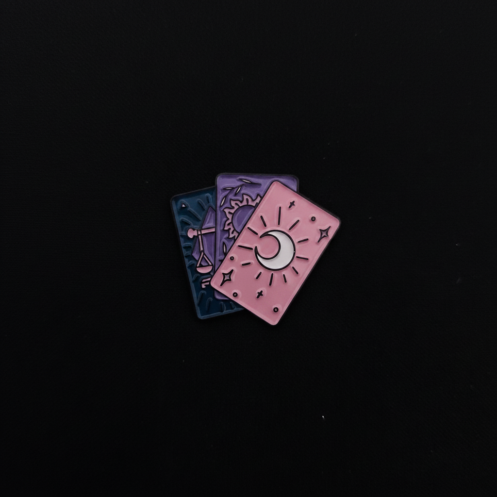 Pink Tarot Cards Pin